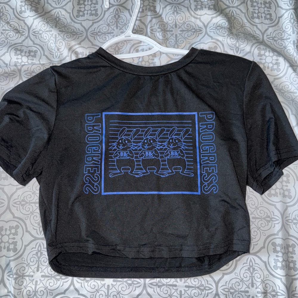 SHEIN Black Tee with Blue Graphic
